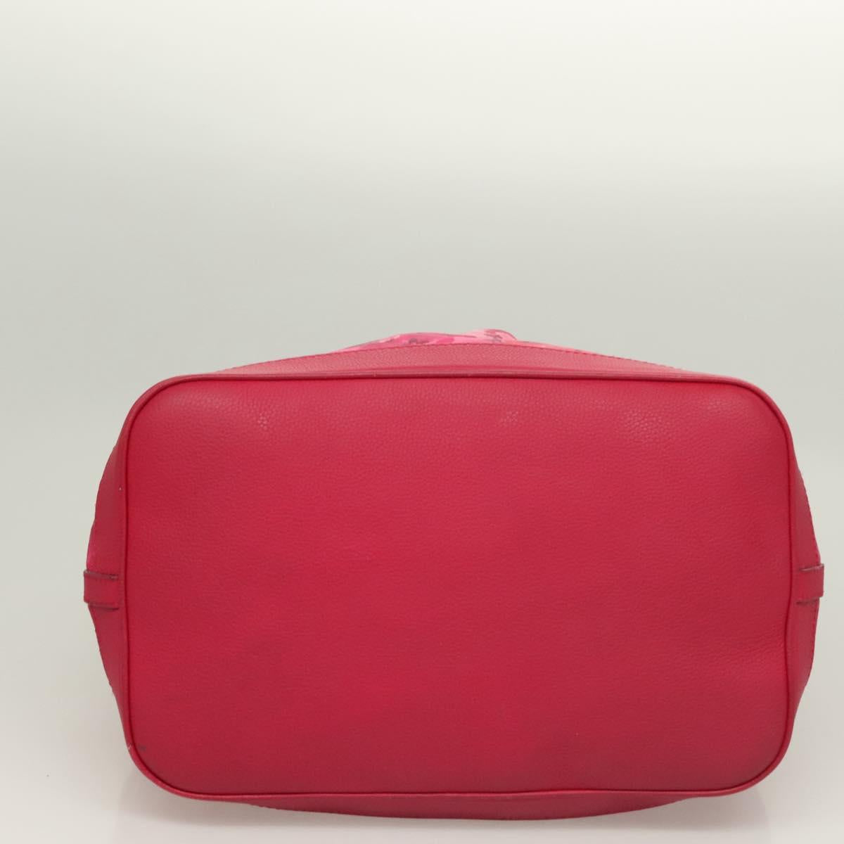 LOUIS VUITTON Ikat Flower Noe full MM Shoulder Bag Nylon Red M94313 Auth bs26475