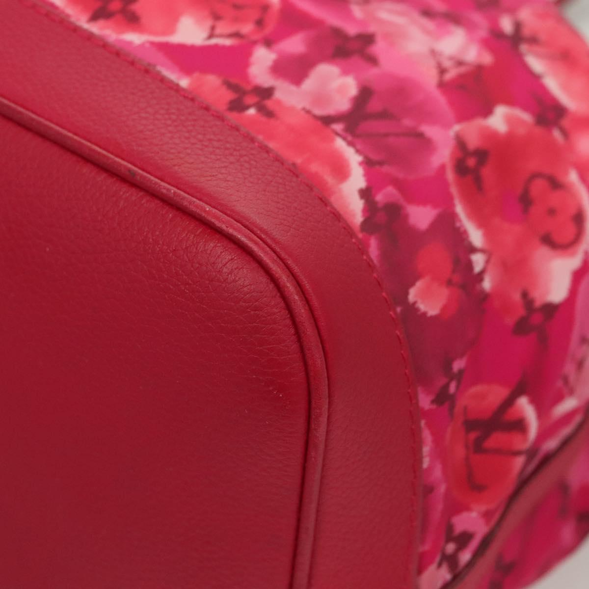 LOUIS VUITTON Ikat Flower Noe full MM Shoulder Bag Nylon Red M94313 Auth bs26475
