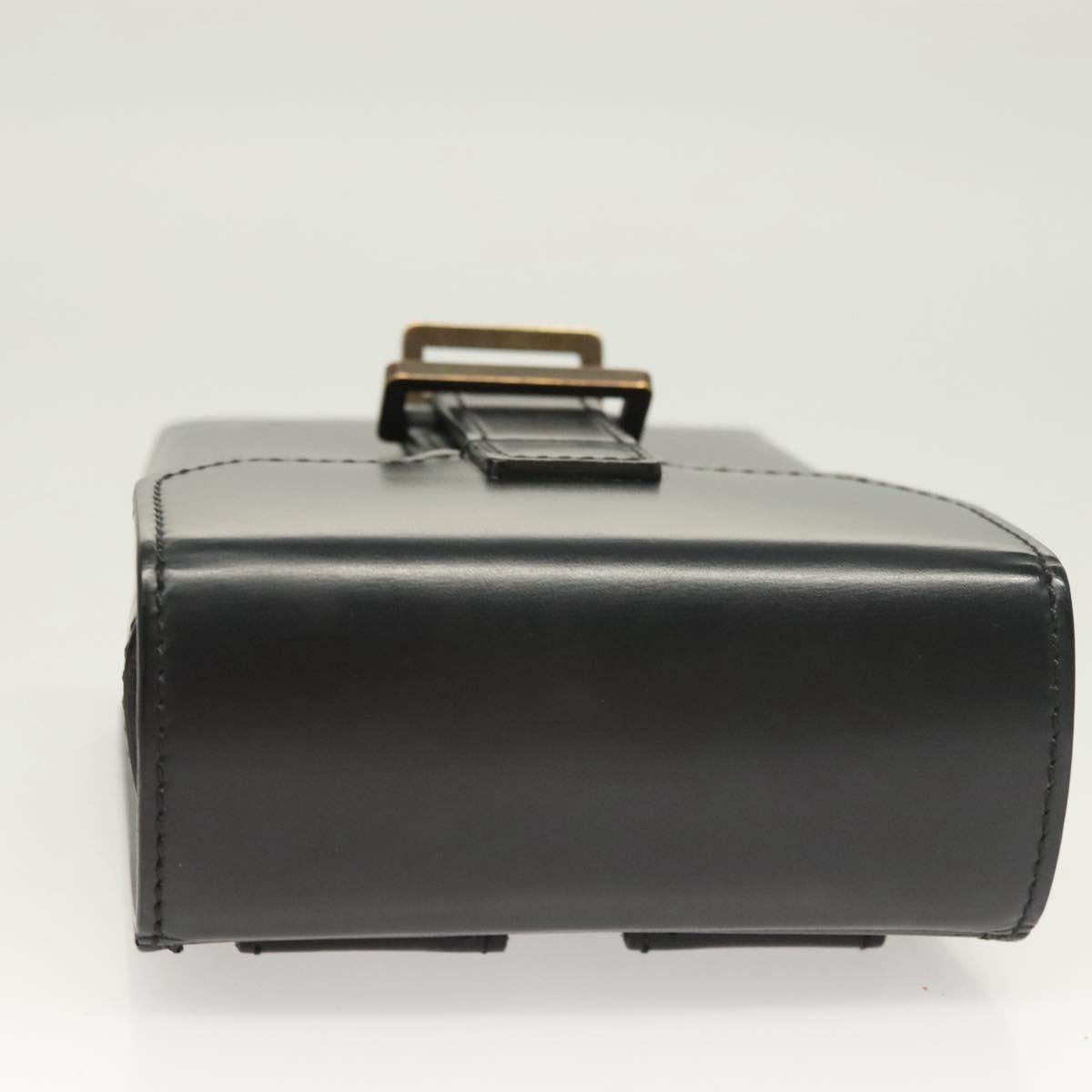 LOUIS VUITTON Pister Shoulder Bag Leather Black M92222 LV Auth bs26496