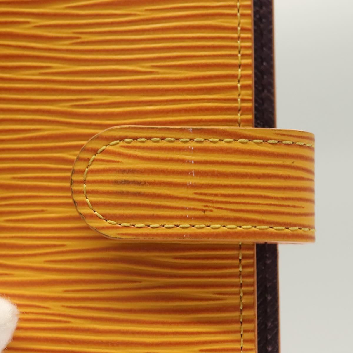 LOUIS VUITTON Epi Agenda PM Day Planner Cover Yellow R20059 LV Auth bs26514