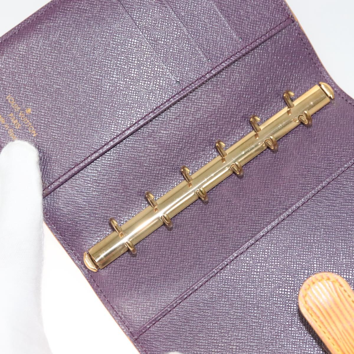 LOUIS VUITTON Epi Agenda PM Day Planner Cover Yellow R20059 LV Auth bs26514