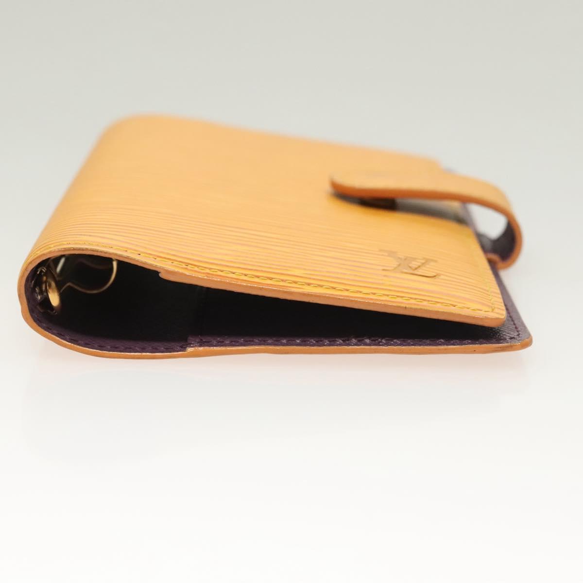 LOUIS VUITTON Epi Agenda PM Day Planner Cover Yellow R20059 LV Auth bs26514