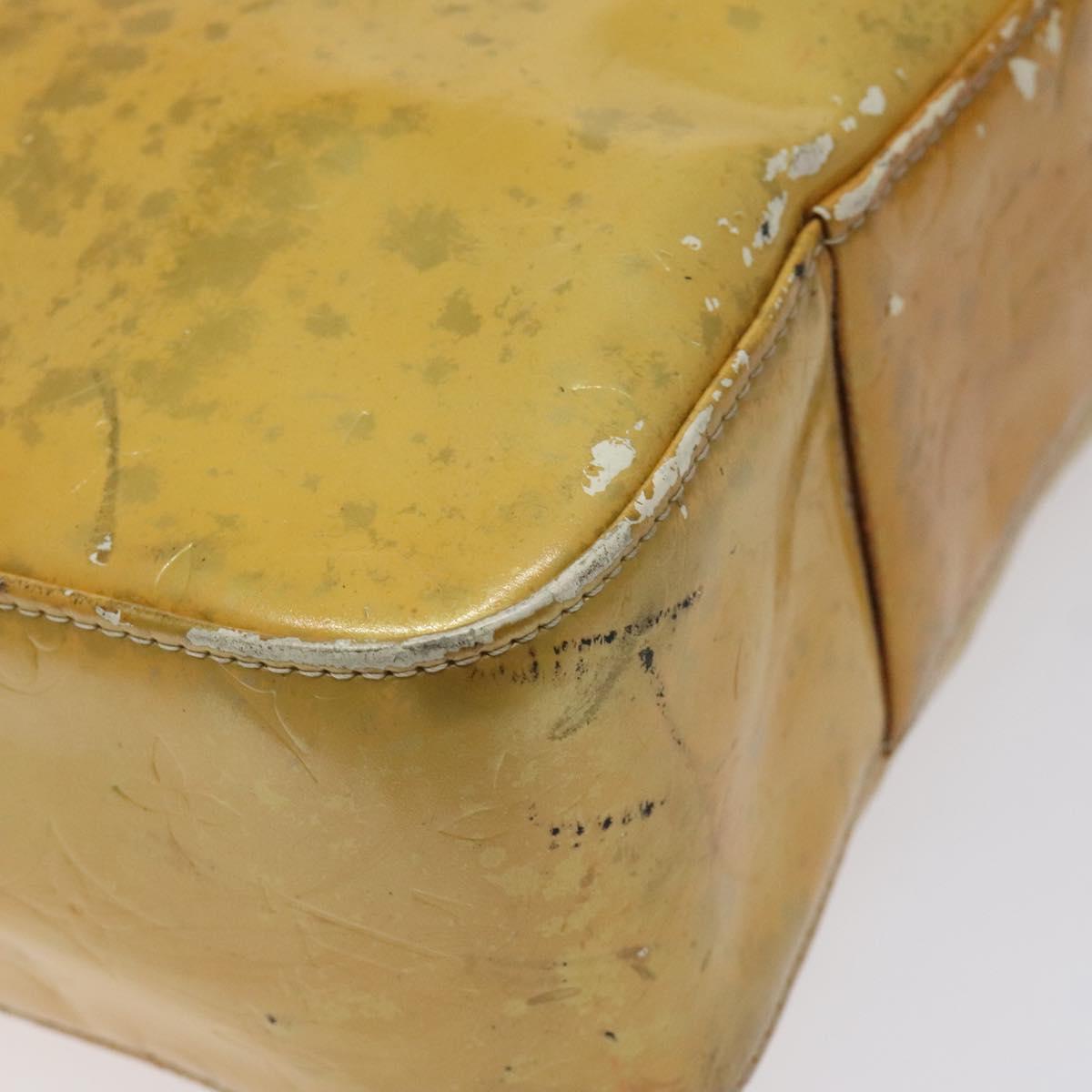 LOUIS VUITTON Monogram Vernis Columbus Tote Bag Gris M91028 LV Auth bs26524