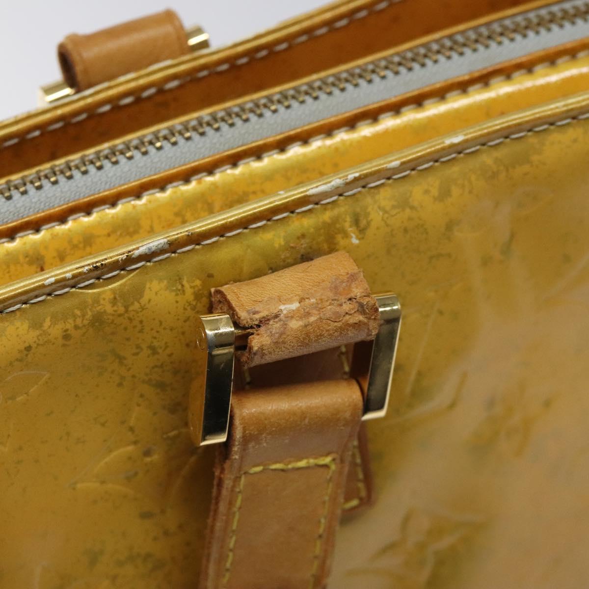 LOUIS VUITTON Monogram Vernis Columbus Tote Bag Gris M91028 LV Auth bs26524