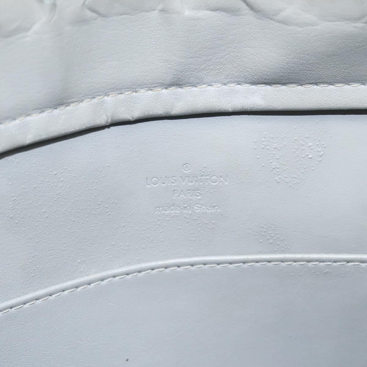 LOUIS VUITTON Monogram Vernis Columbus Tote Bag Gris M91028 LV Auth bs26524