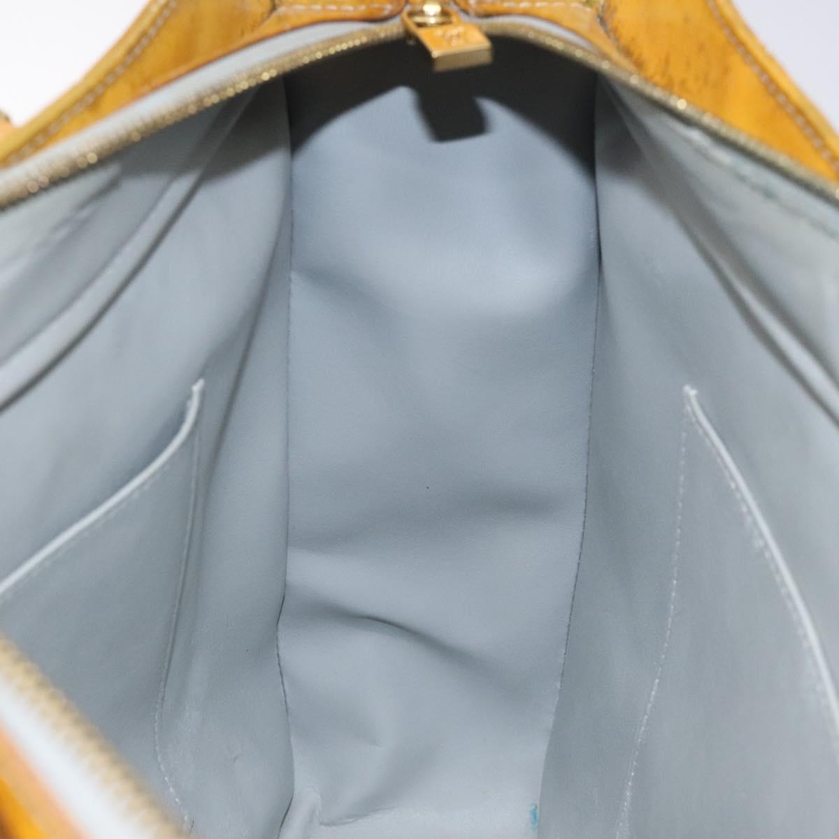 LOUIS VUITTON Monogram Vernis Columbus Tote Bag Gris M91028 LV Auth bs26524