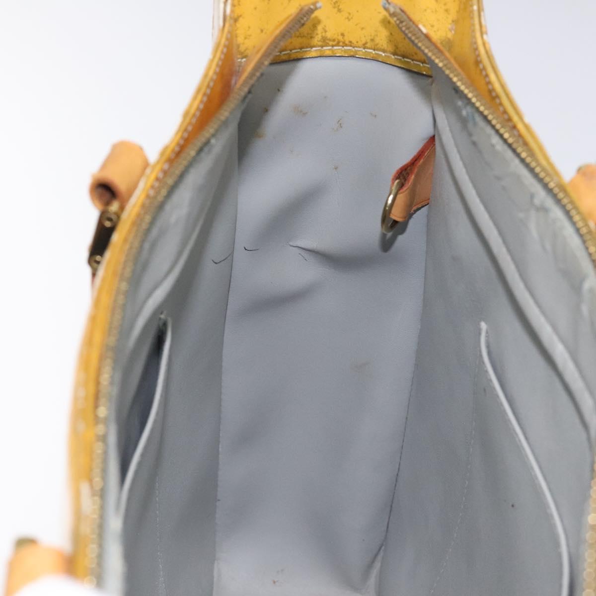 LOUIS VUITTON Monogram Vernis Columbus Tote Bag Gris M91028 LV Auth bs26524