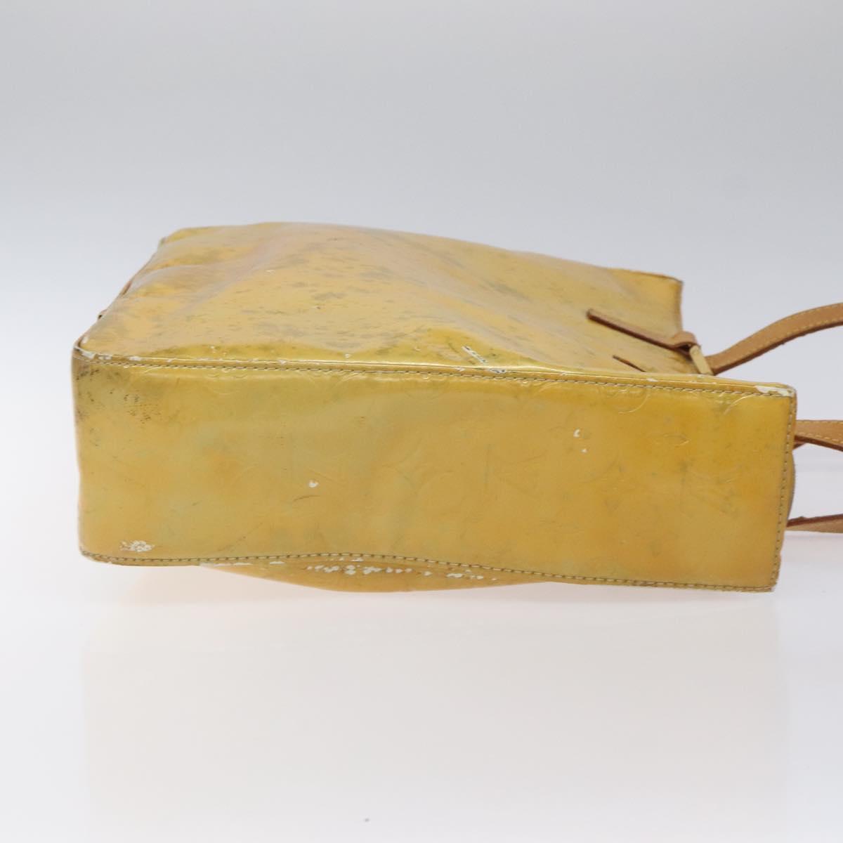 LOUIS VUITTON Monogram Vernis Columbus Tote Bag Gris M91028 LV Auth bs26524