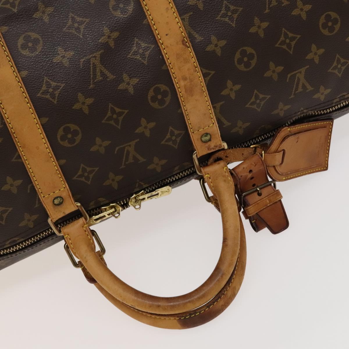 LOUIS VUITTON Monogram Keepall 50 Boston Bag M41426 LV Auth bs26525
