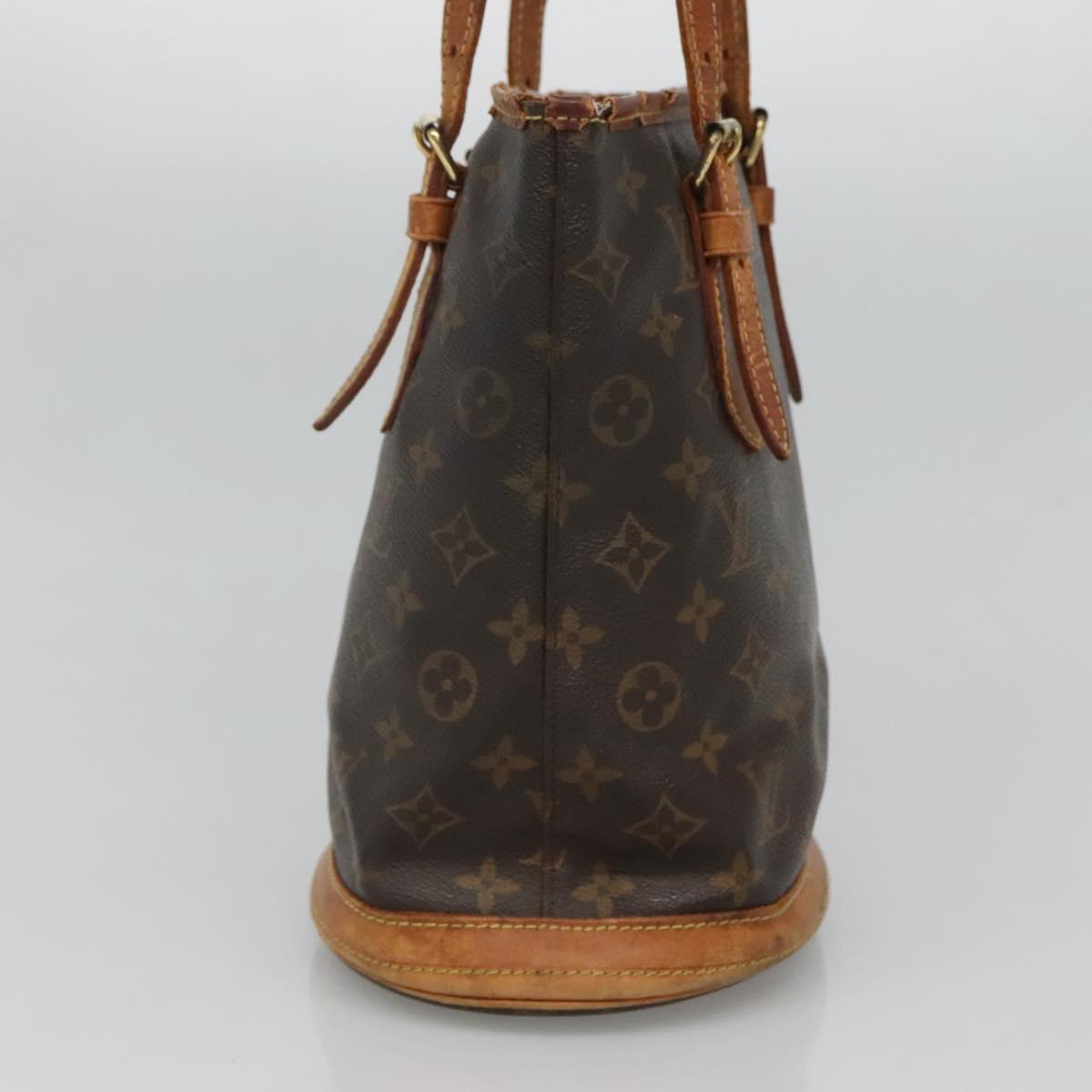 LOUIS VUITTON Monogram Bucket PM Shoulder Bag M42238 LV Auth bs26533