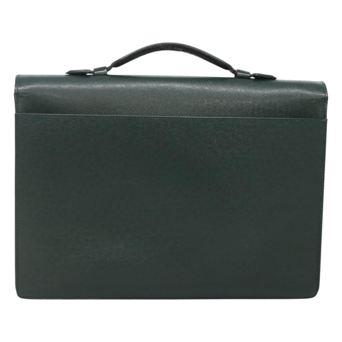 LOUIS VUITTON Taiga Serviette Kourad Business Bag Epicea M30074 LV Auth bs26540