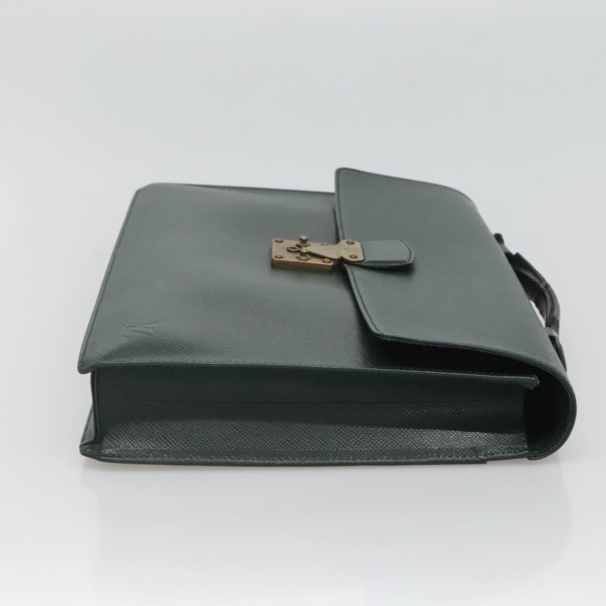 LOUIS VUITTON Taiga Serviette Kourad Business Bag Epicea M30074 LV Auth bs26540