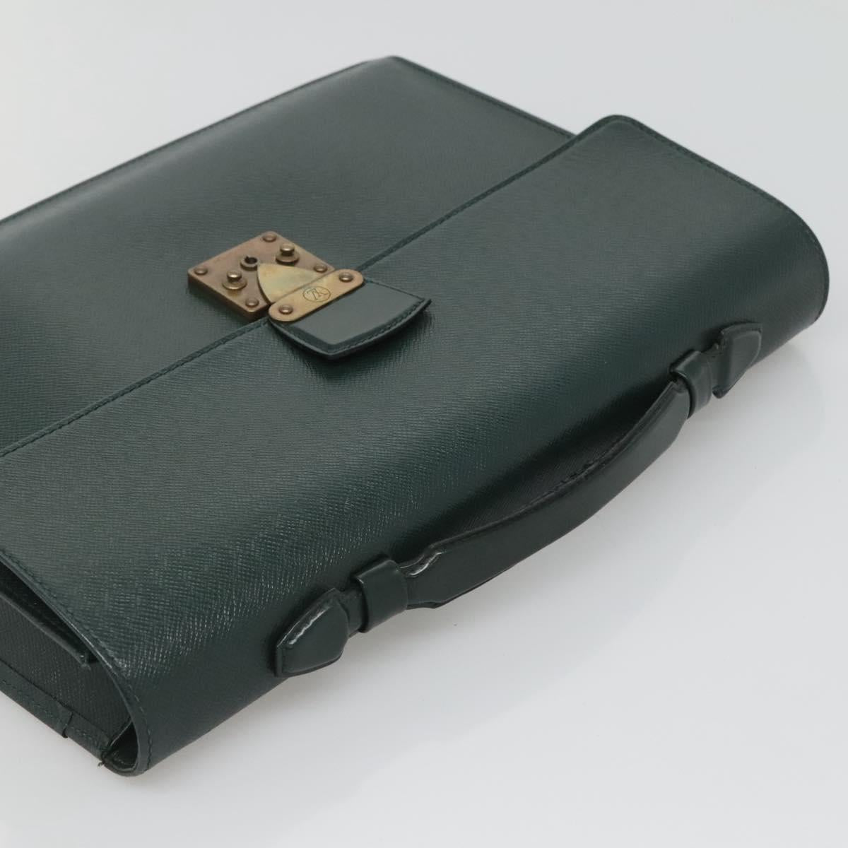 LOUIS VUITTON Taiga Serviette Kourad Business Bag Epicea M30074 LV Auth bs26540