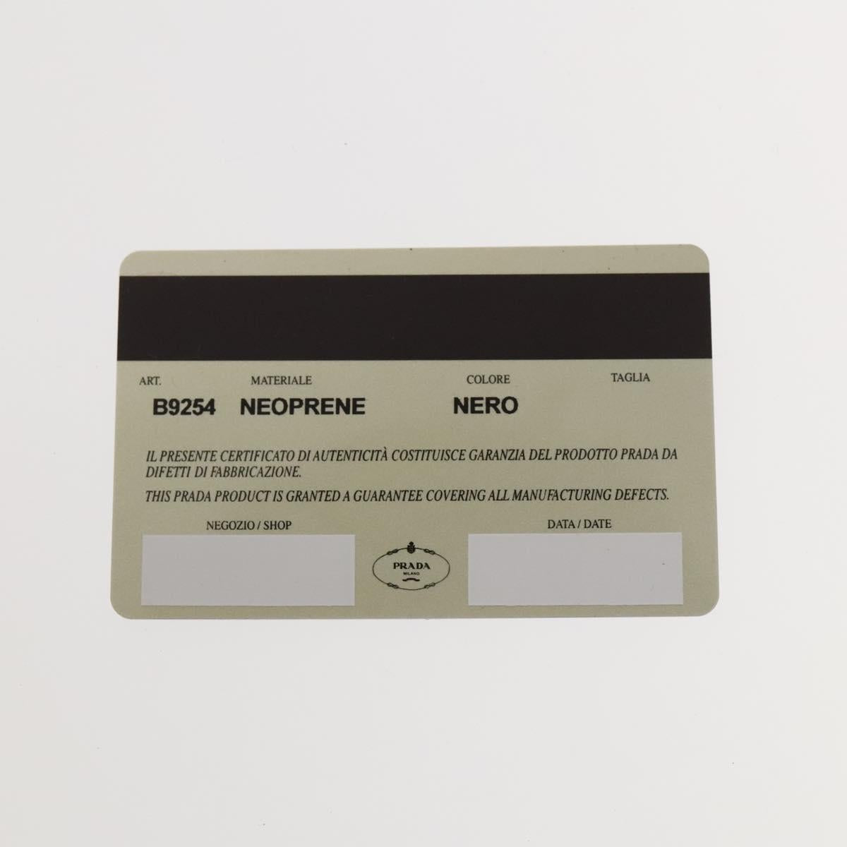 PRADA Sports Backpack Cotton Black Silver Auth bs26584