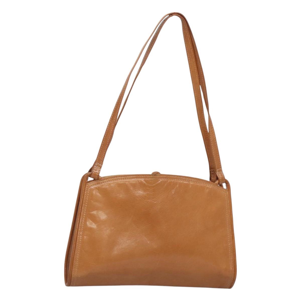 BOTTEGA VENETA Shoulder Bag Leather Brown Auth bs26599