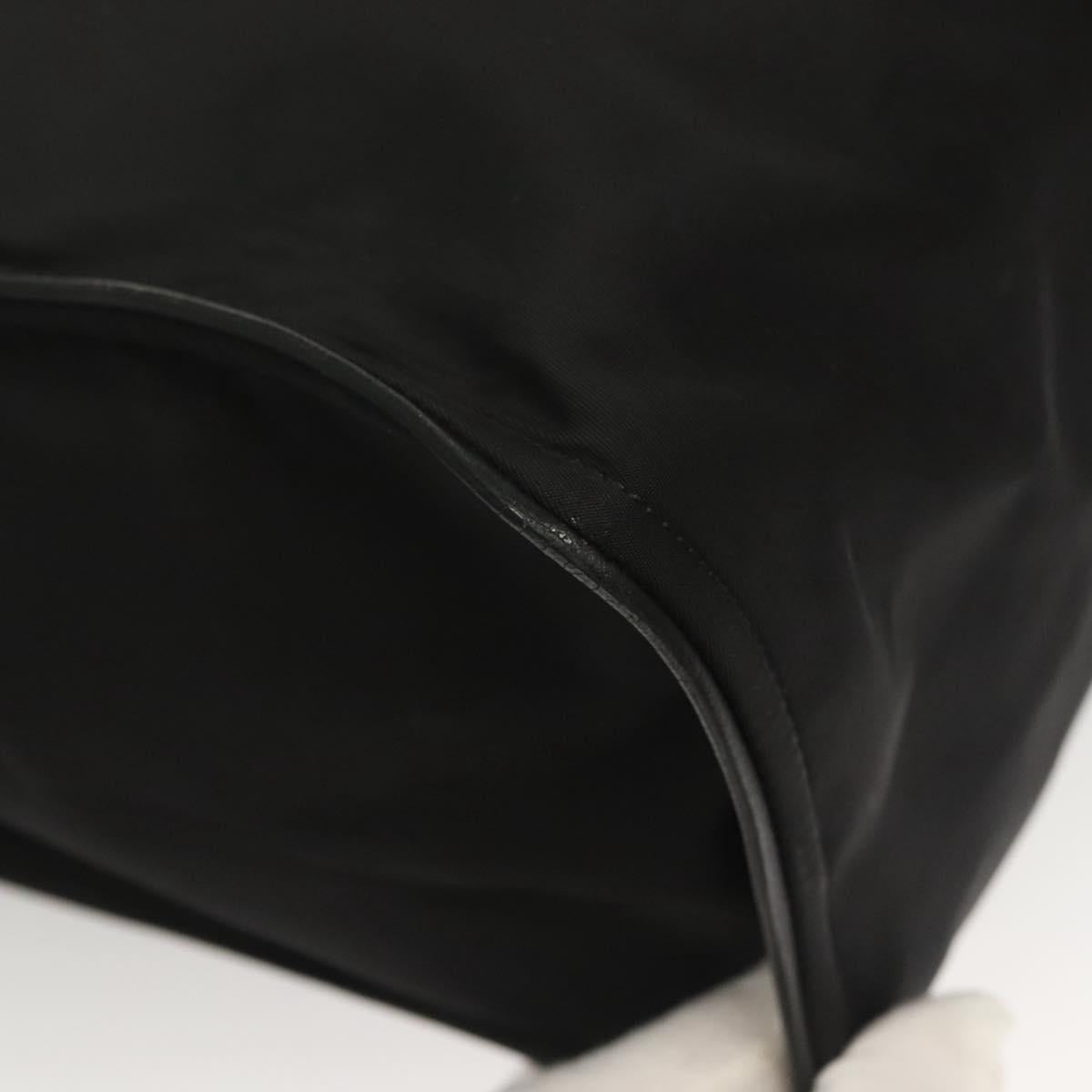 FENDI Monster Bugs Tote Bag Nylon Leather Black Yellow Silver Auth bs26641