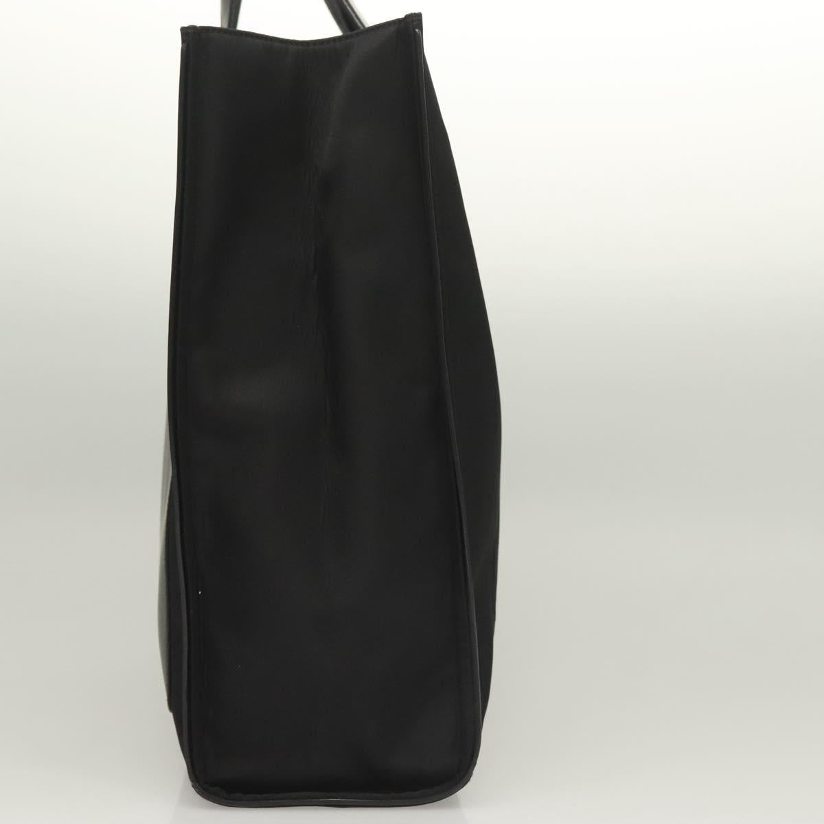 FENDI Monster Bugs Tote Bag Nylon Leather Black Yellow Silver Auth bs26641