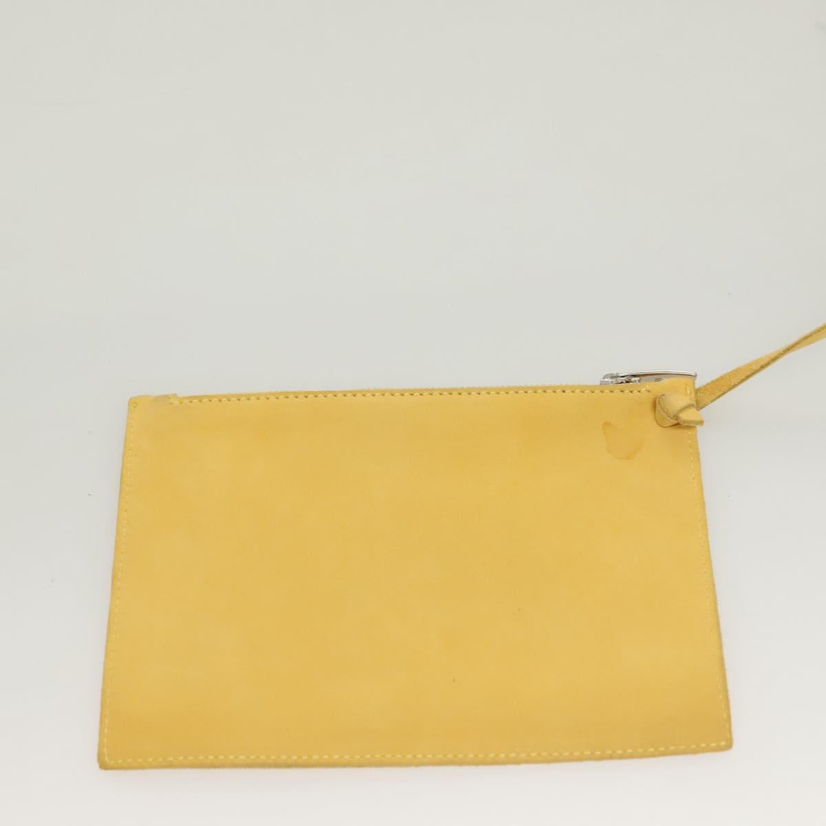 Salvatore Ferragamo Tote Bag Suede Yellow Auth bs26661