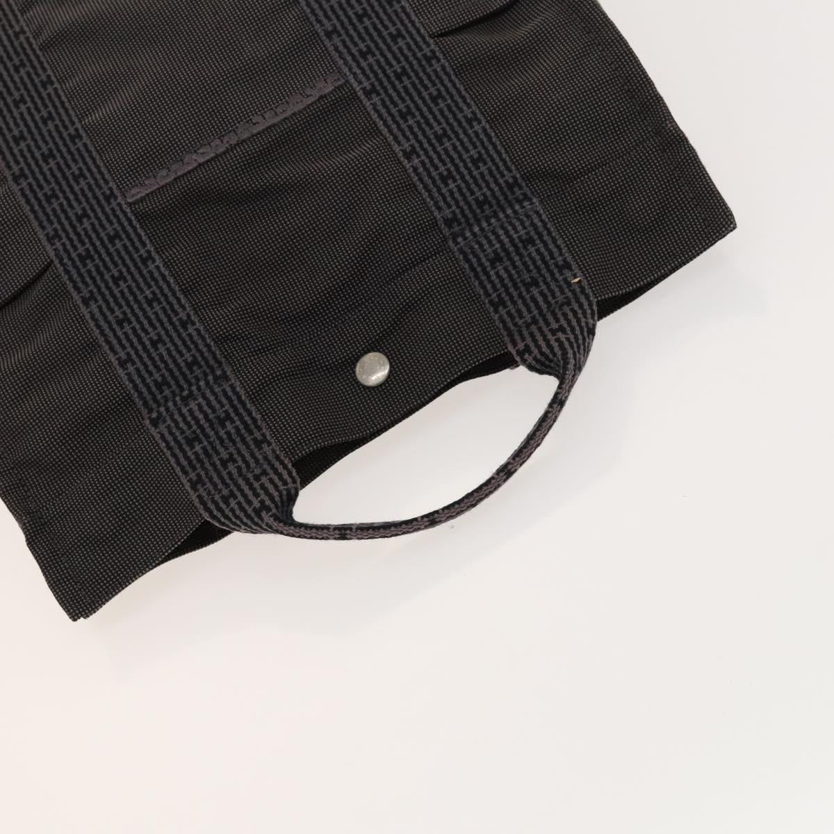 HERMES Her Line A Dos MM Backpack Canvas Gray Silver Auth bs26679