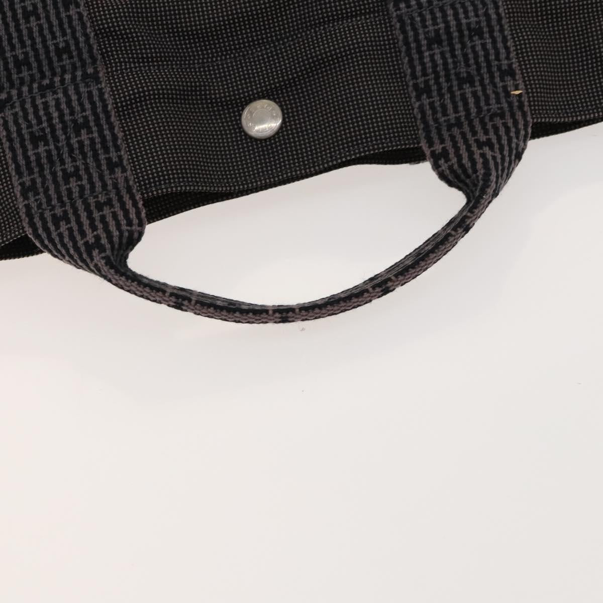 HERMES Her Line A Dos MM Backpack Canvas Gray Silver Auth bs26679