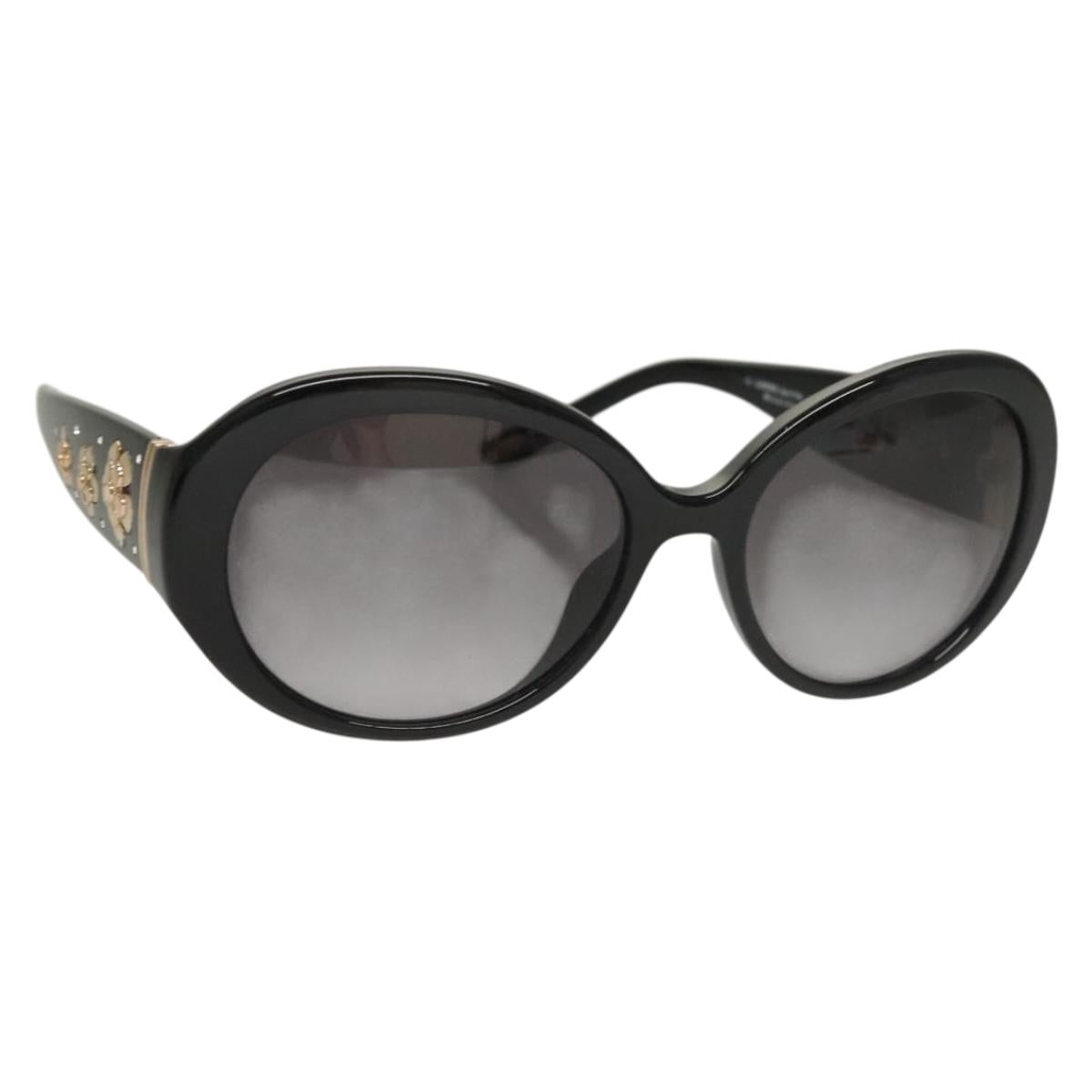LOEWE Sunglasses Plastic Black Gold Auth bs26714