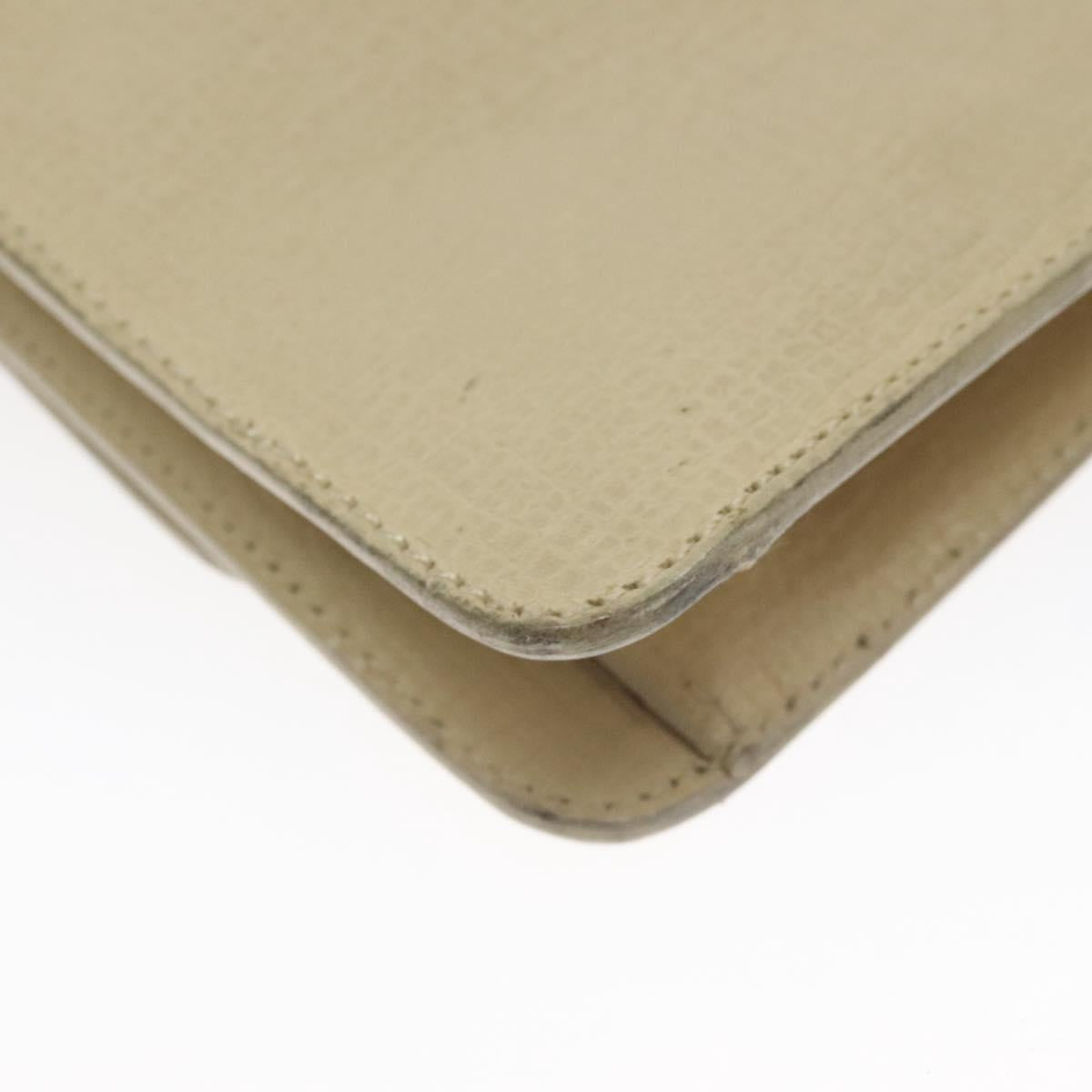 LOEWE Barcelona Hand Bag Leather 2way Beige Auth bs26715