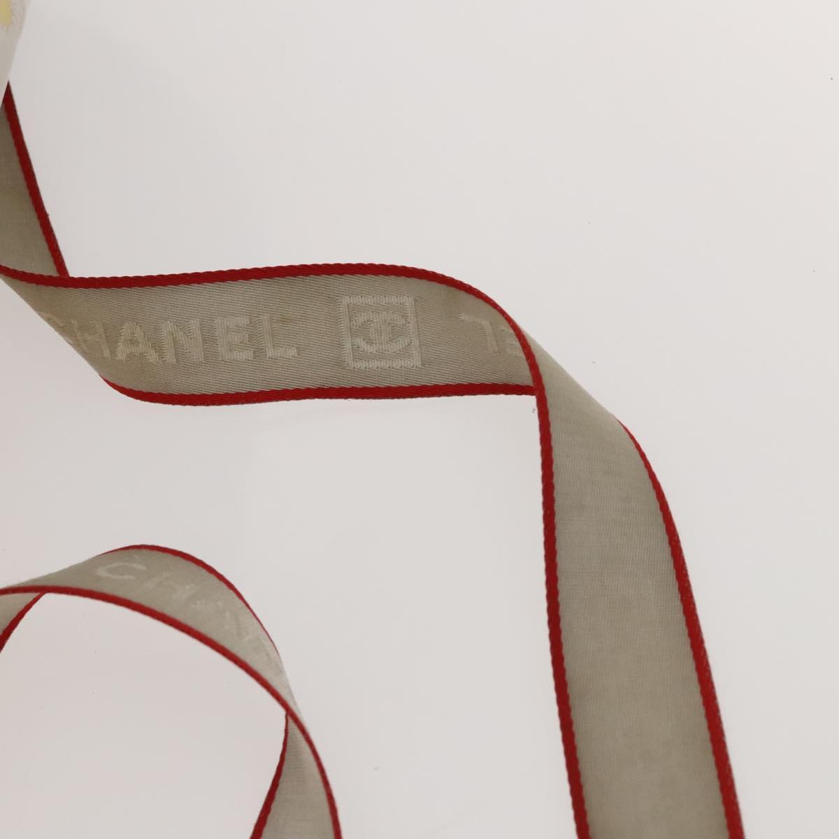 CHANEL Sports Shoulder Drum Bag Rubber Nylon White Gray CC Auth bs26735