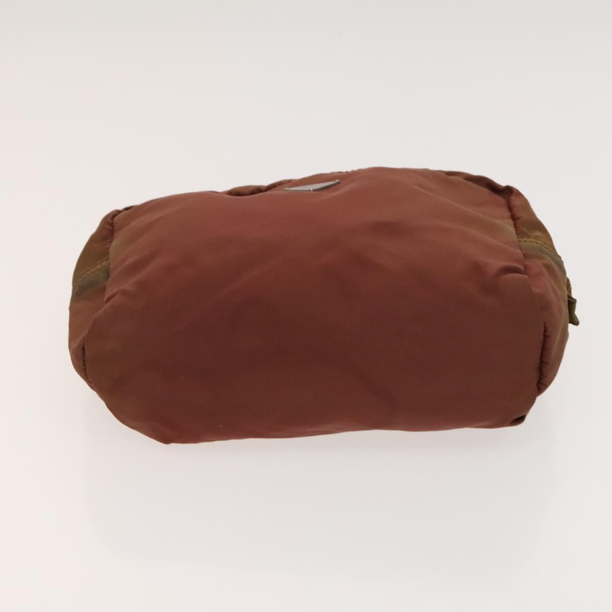 PRADA Pouch Nylon 2Set Wine Red Navy Auth bs26739