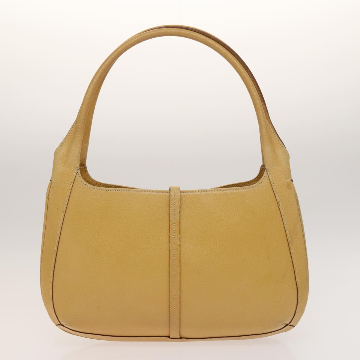 BALLY Shoulder Bag Leather PVC 3Set Beige Black Auth bs26746