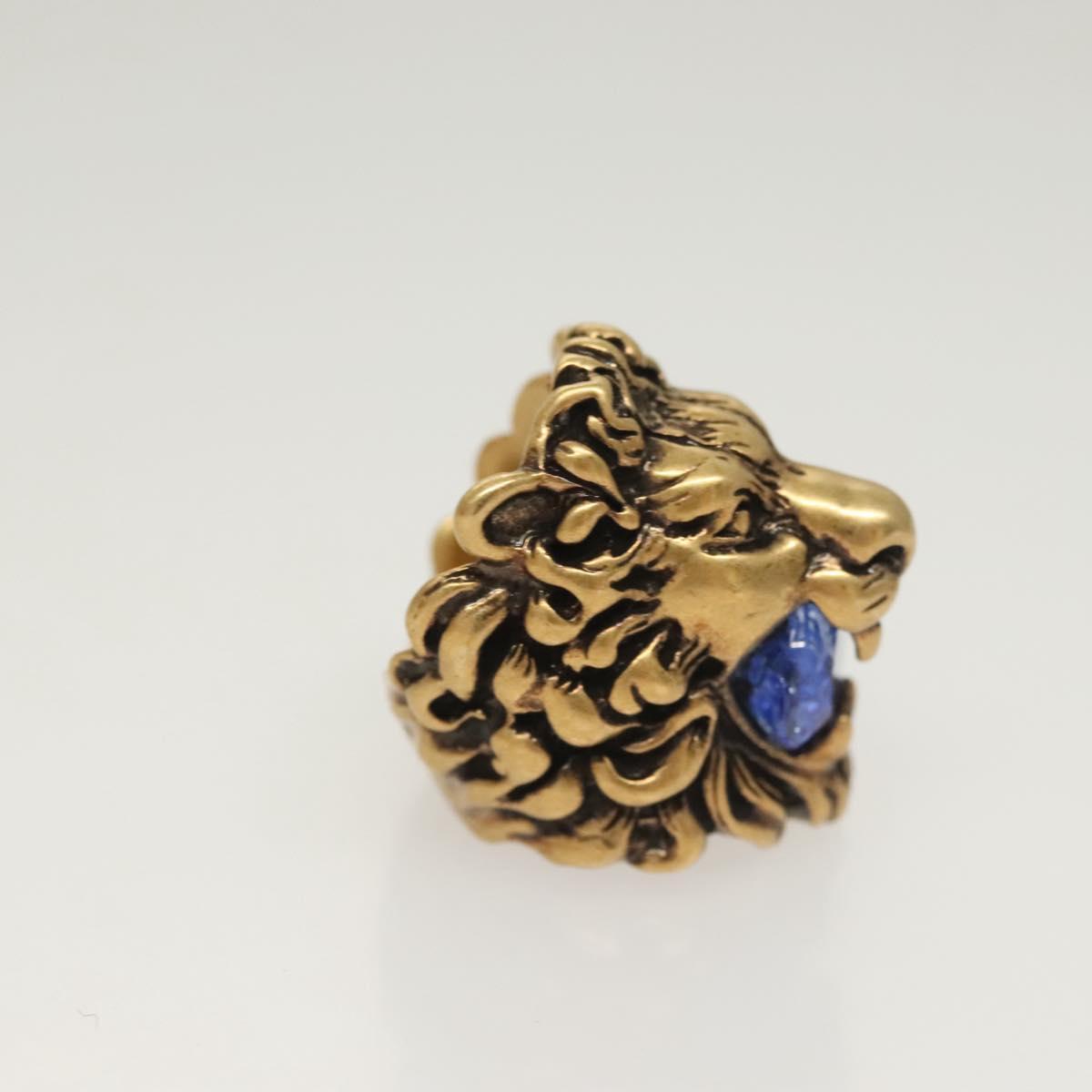 GUCCI Ring Metal Gold Auth bs26778
