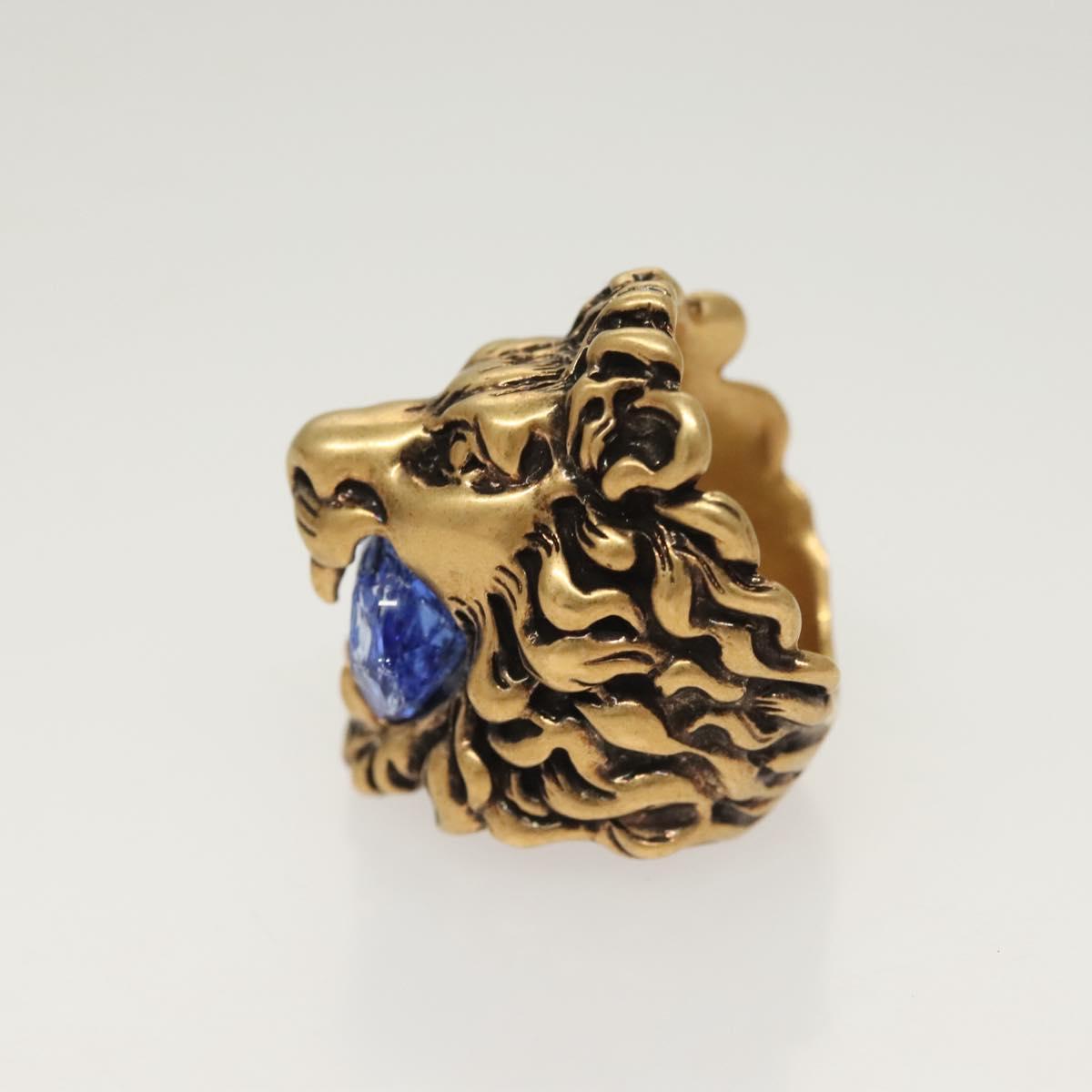 GUCCI Ring Metal Gold Auth bs26778