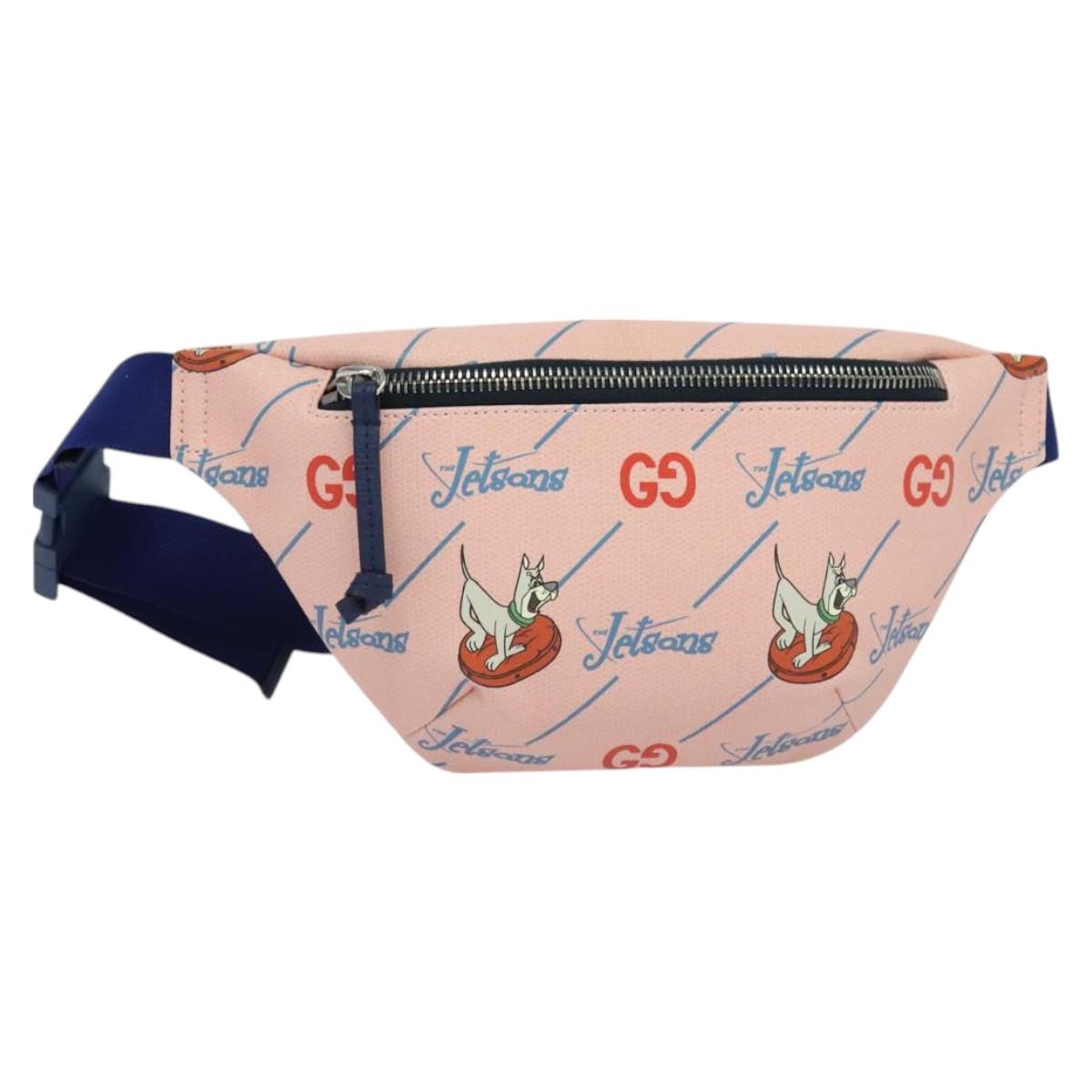 GUCCI THE Jetsons Children's Body Bag PVC Pink 502095 Auth bs26794