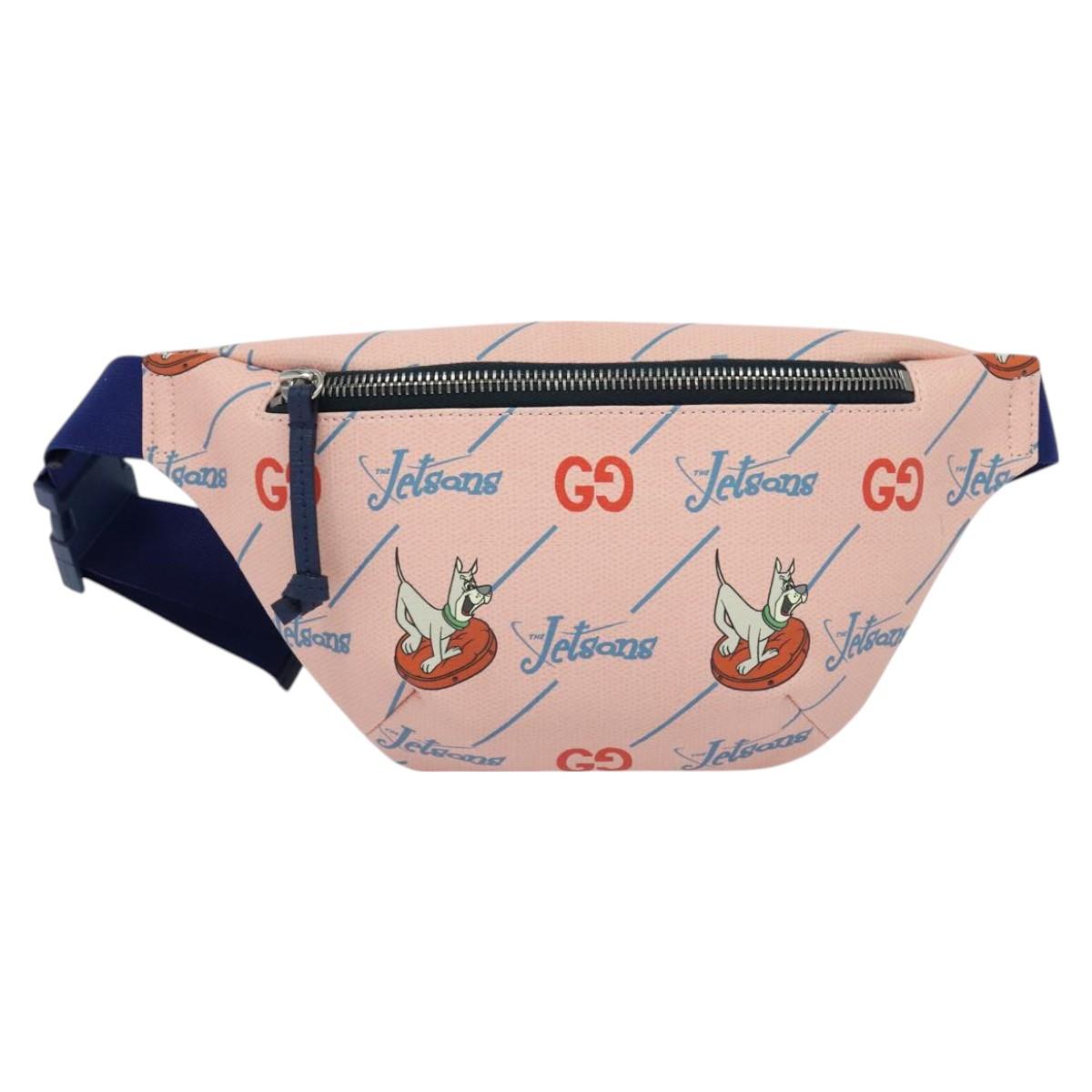 GUCCI THE Jetsons Children's Body Bag PVC Pink 502095 Auth bs26794