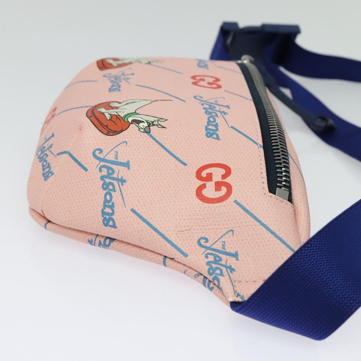 GUCCI THE Jetsons Children's Body Bag PVC Pink 502095 Auth bs26794