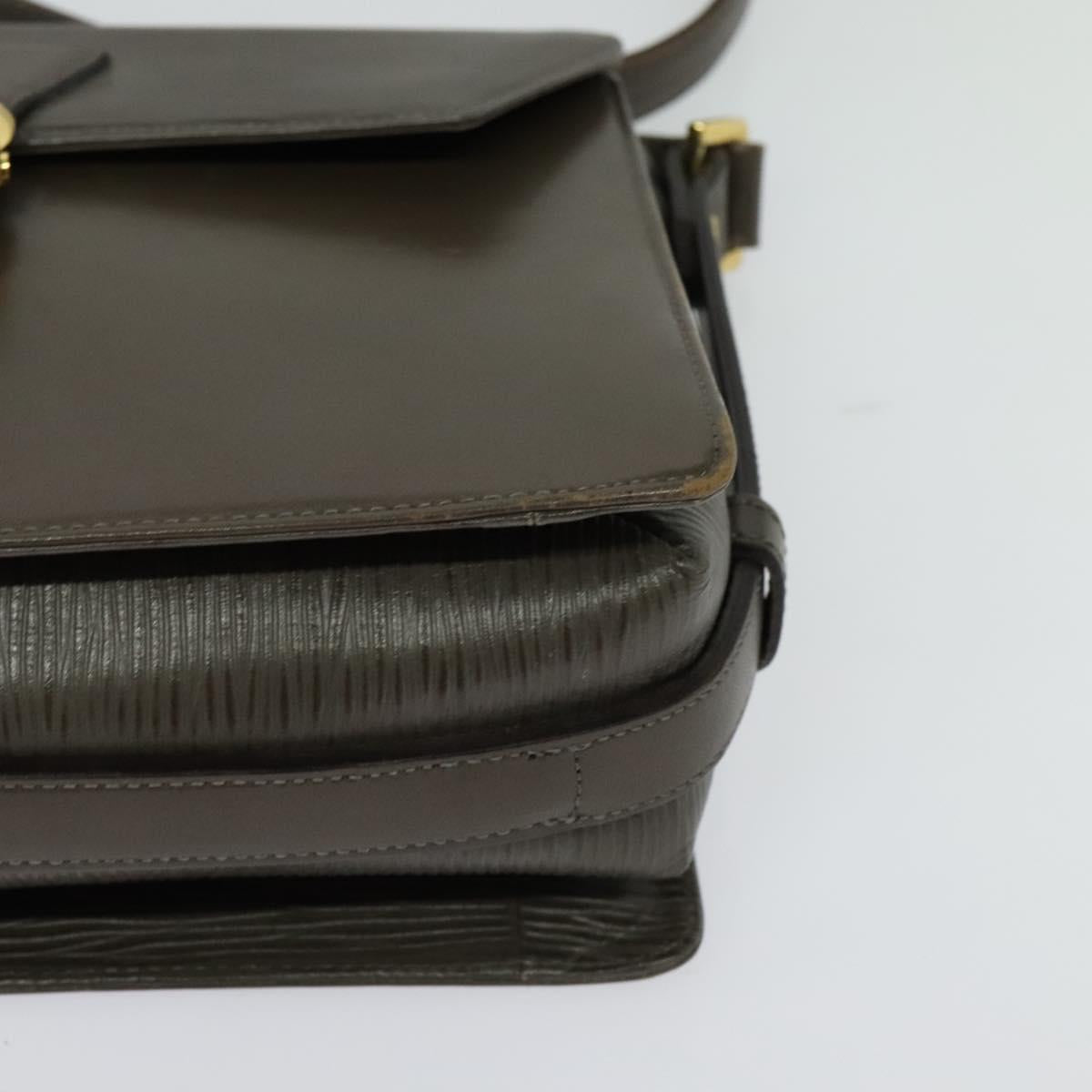 VALENTINO Shoulder Bag Leather Brown Gold Auth bs26800