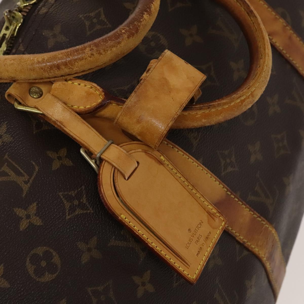 LOUIS VUITTON Monogram Keepall Bandouliere 50 Boston Bag M41416 LV Auth bs26812