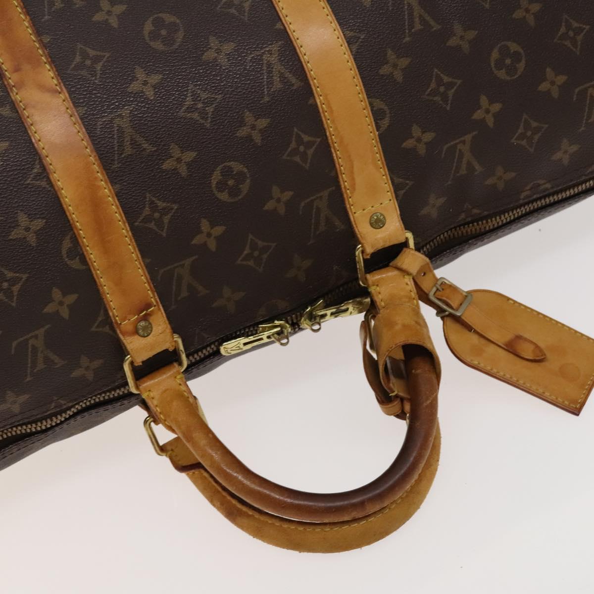 LOUIS VUITTON Monogram Keepall Bandouliere 50 Boston Bag M41416 LV Auth bs26812