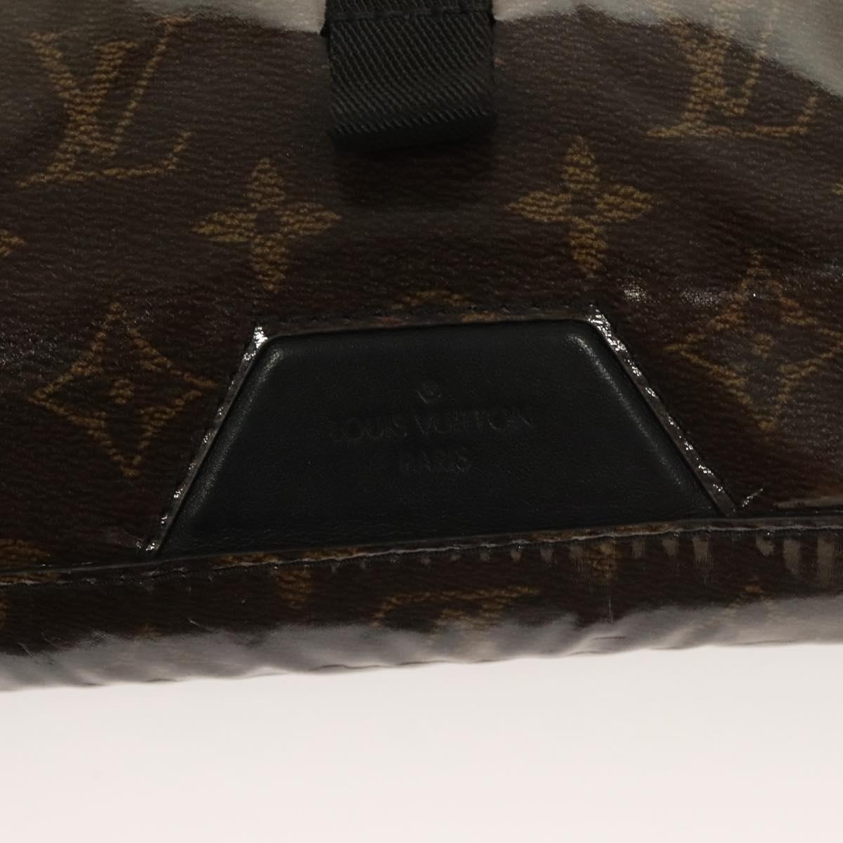 LOUIS VUITTON Monogram Glaze Messenger PM Bag Brown Black M43895 LV Auth bs26815