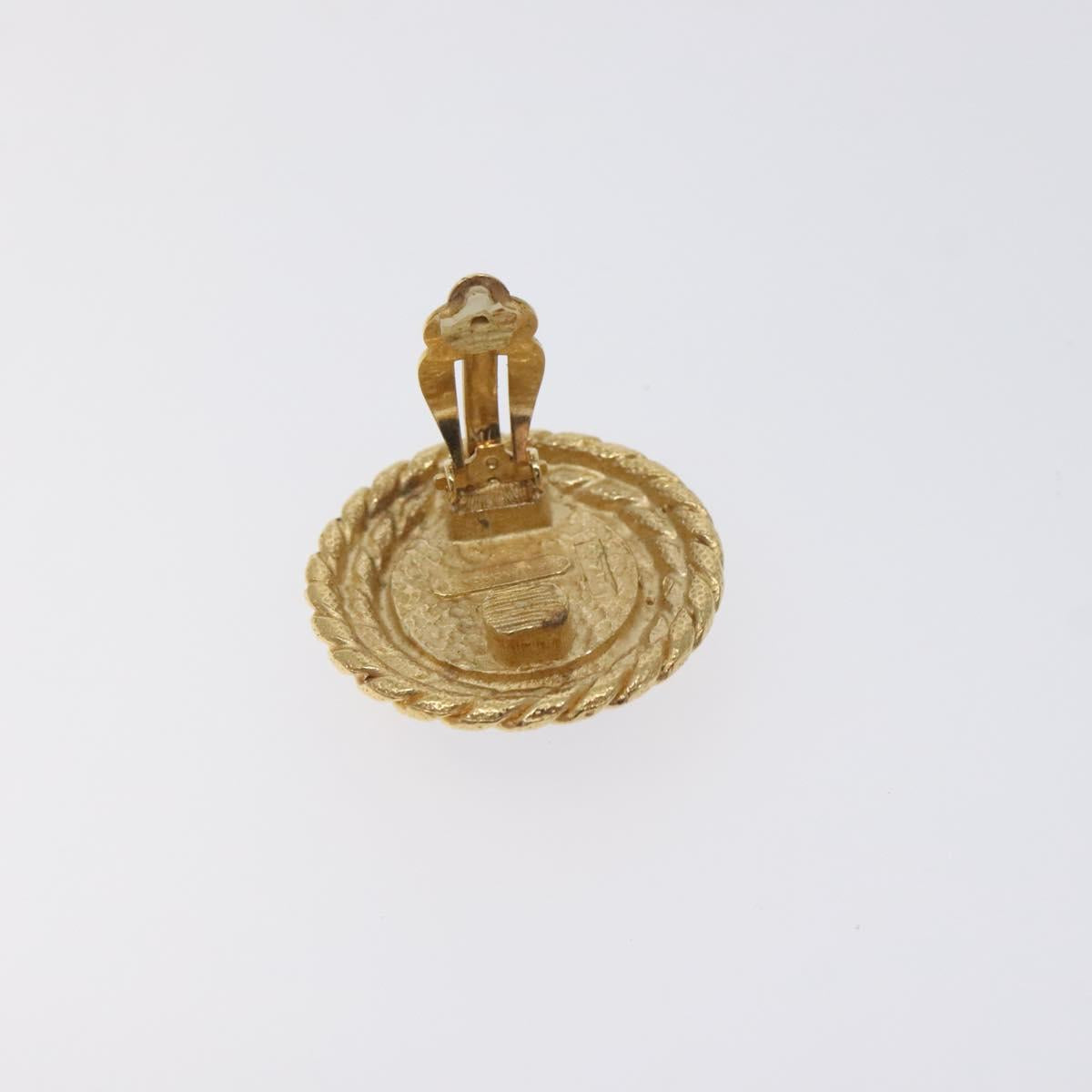 BALENCIAGA Earring Metal Gold Auth bs26822