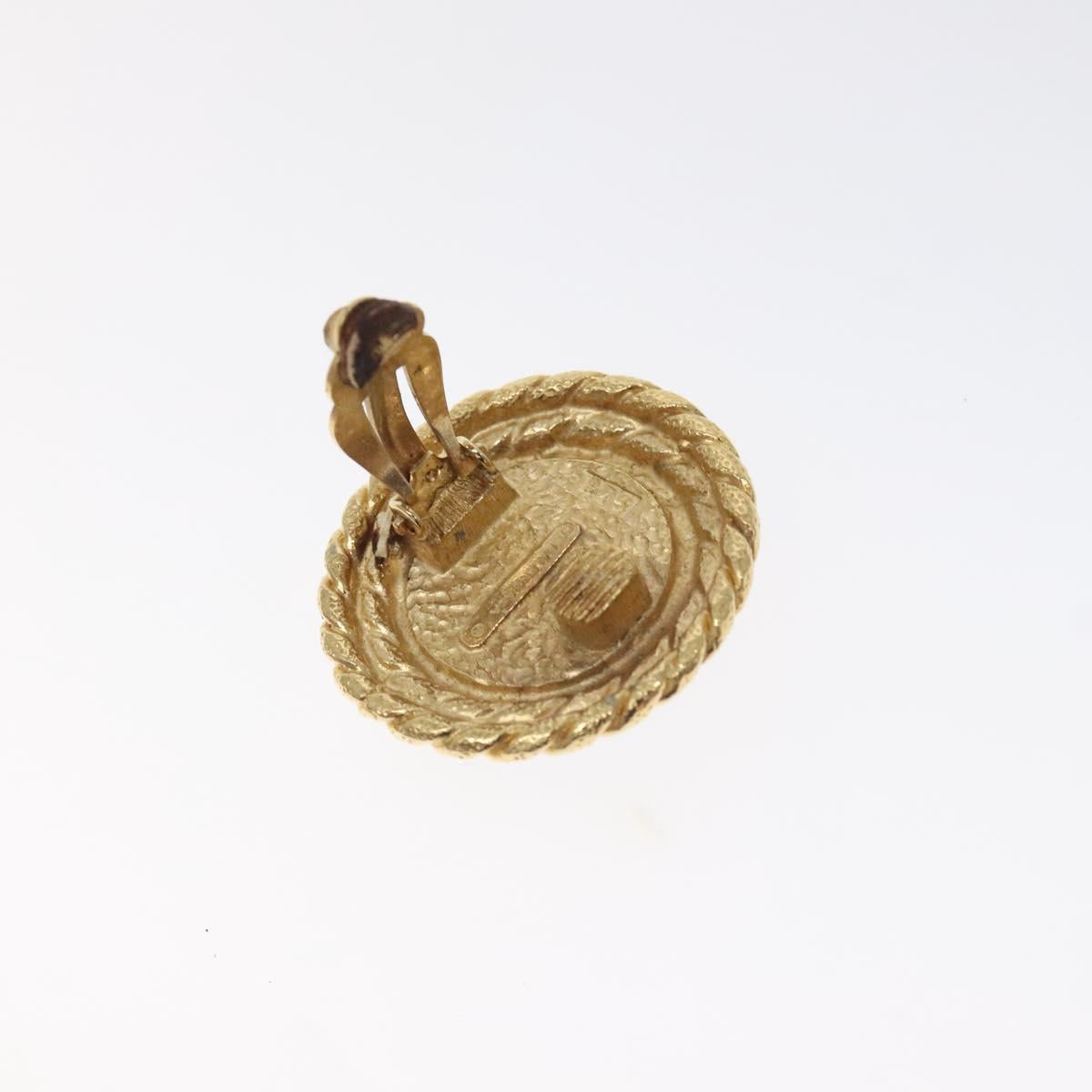 BALENCIAGA Earring Metal Gold Auth bs26822