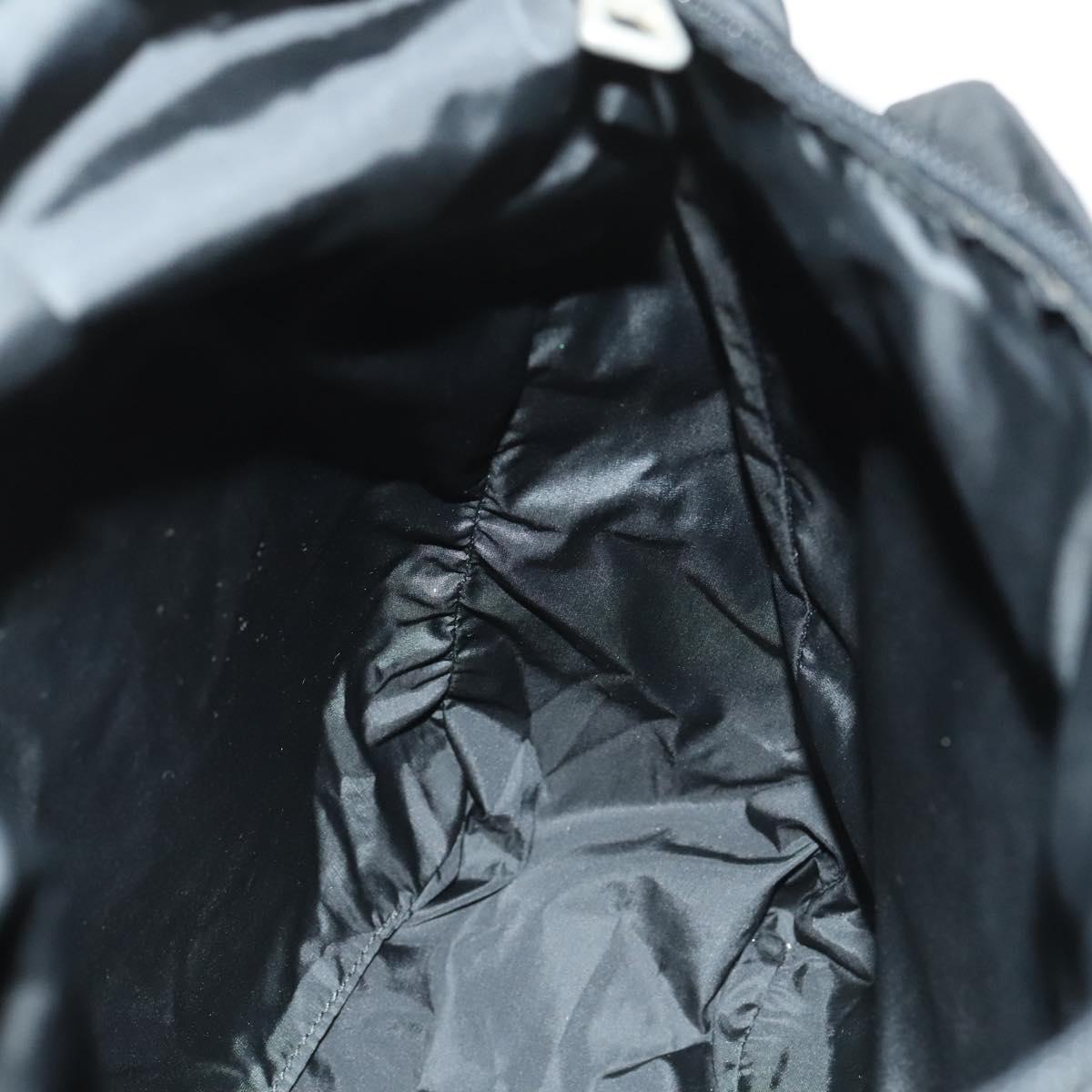 PRADA Sports Shoulder Bag Nylon Black Silver Auth bs26885