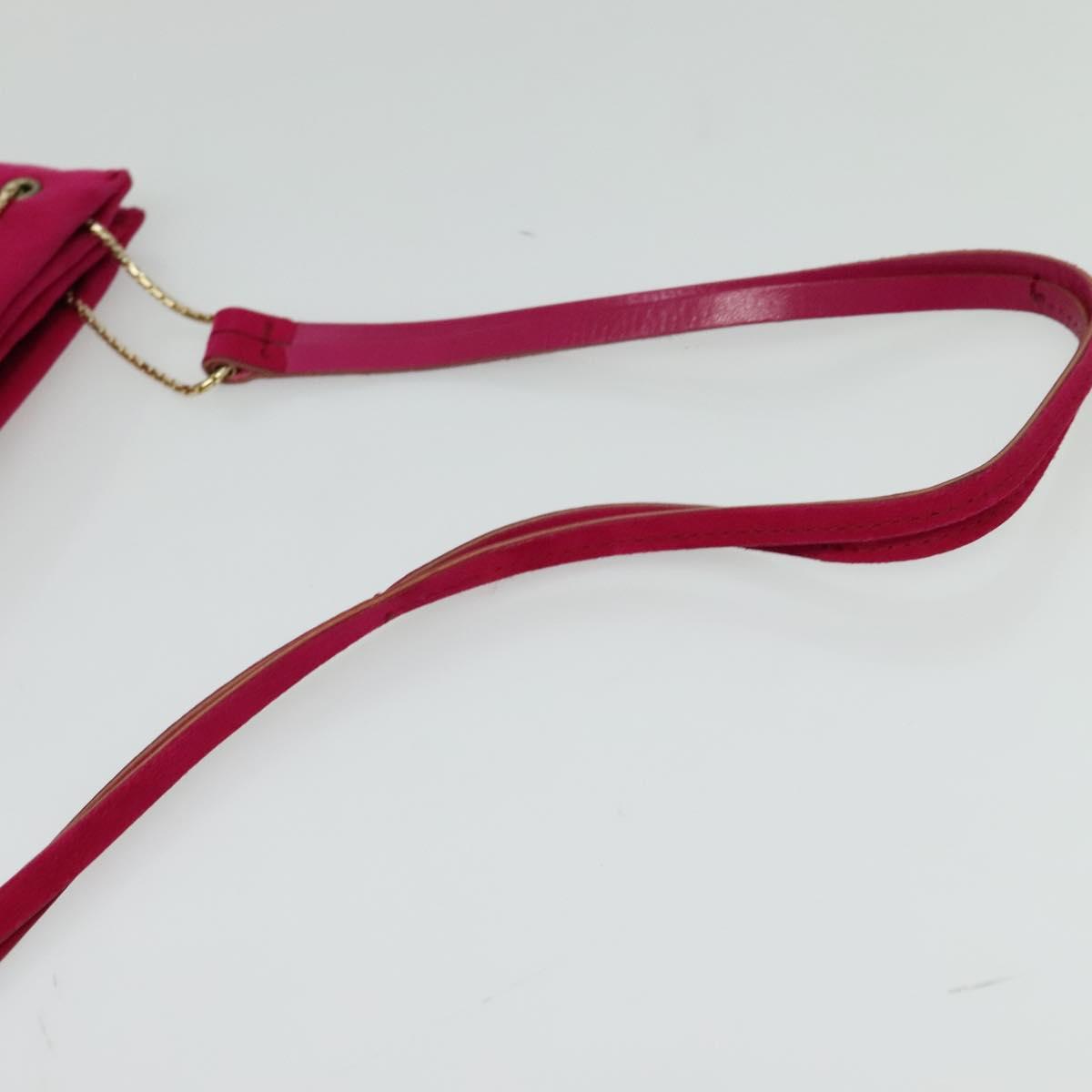 BOTTEGA VENETA Shoulder Bag Suede Pink Gold Auth bs26909