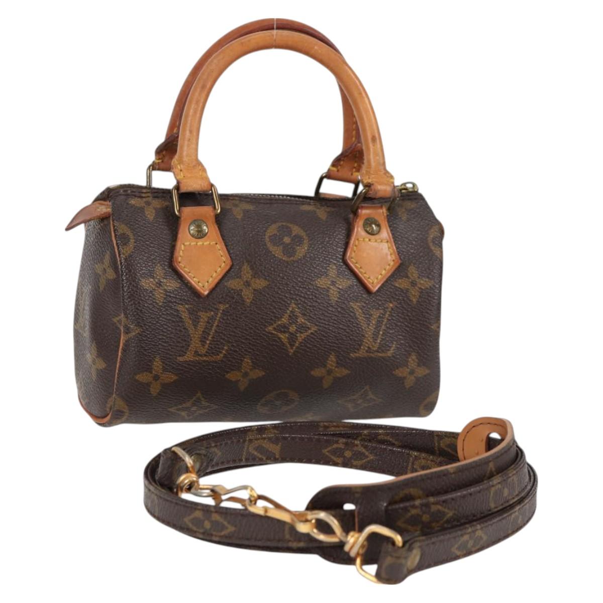 LOUIS VUITTON Monogram Mini Speedy Hand Bag M41534 LV Auth bs26913