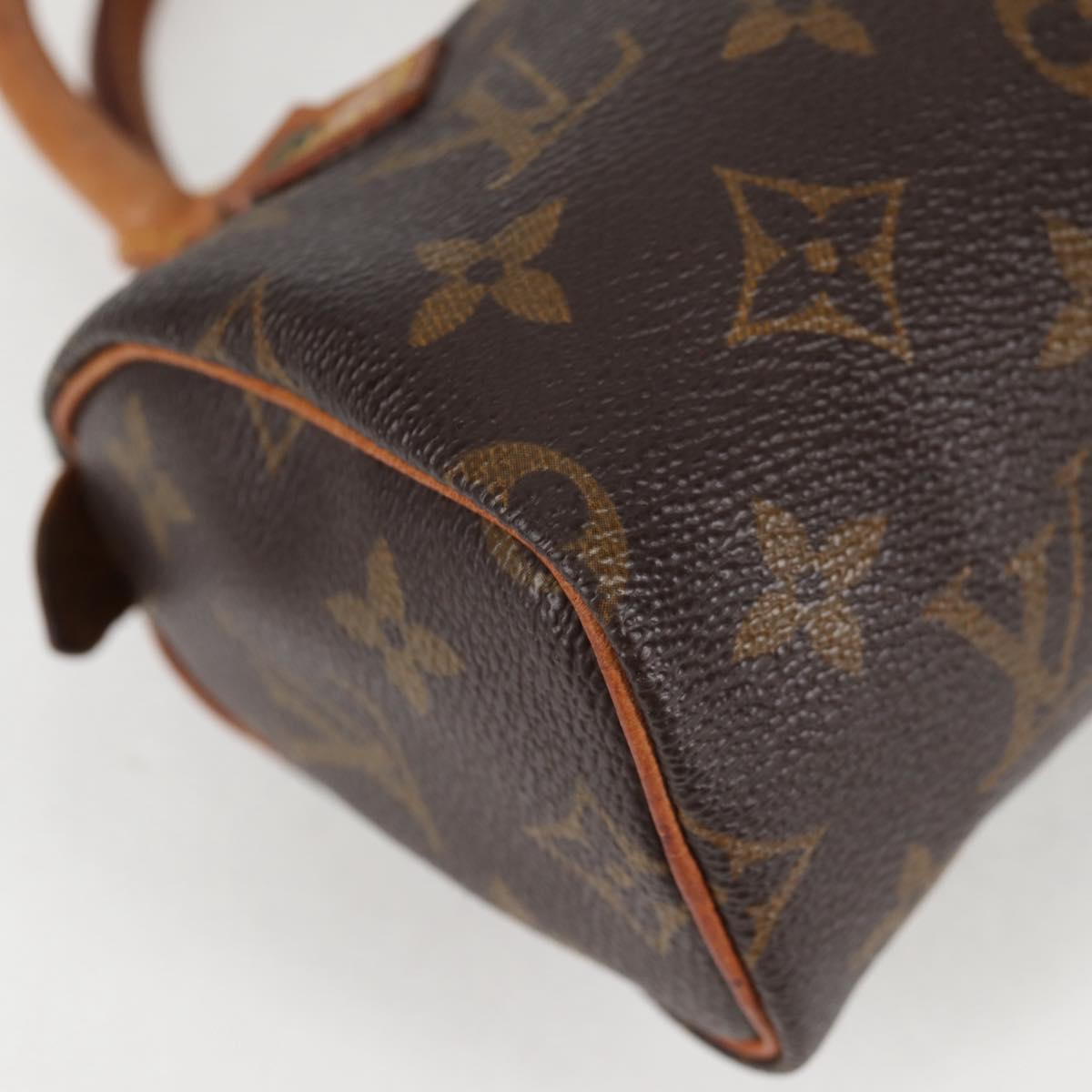 LOUIS VUITTON Monogram Mini Speedy Hand Bag M41534 LV Auth bs26913