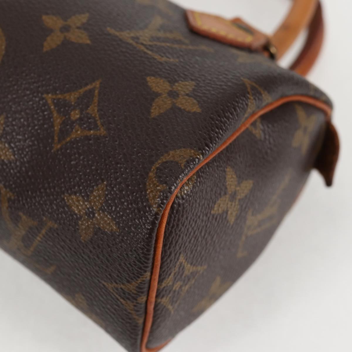 LOUIS VUITTON Monogram Mini Speedy Hand Bag M41534 LV Auth bs26913