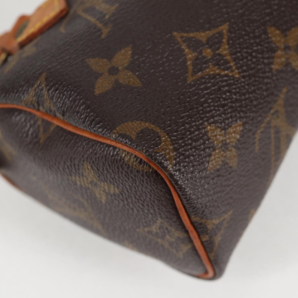 LOUIS VUITTON Monogram Mini Speedy Hand Bag M41534 LV Auth bs26913