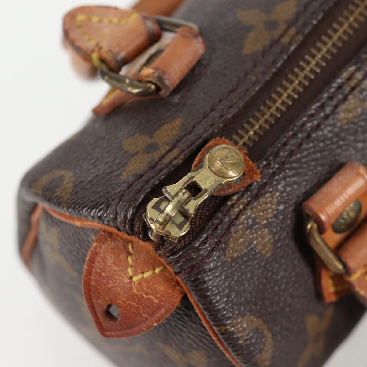 LOUIS VUITTON Monogram Mini Speedy Hand Bag M41534 LV Auth bs26913