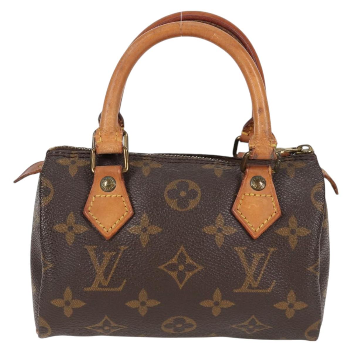 LOUIS VUITTON Monogram Mini Speedy Hand Bag M41534 LV Auth bs26913
