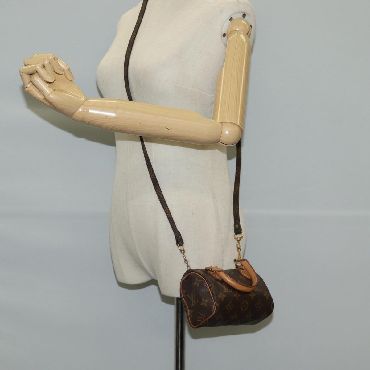 LOUIS VUITTON Monogram Mini Speedy Hand Bag M41534 LV Auth bs26913