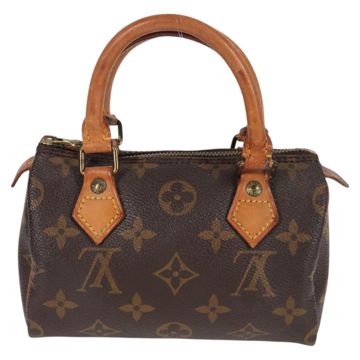 LOUIS VUITTON Monogram Mini Speedy Hand Bag M41534 LV Auth bs26913